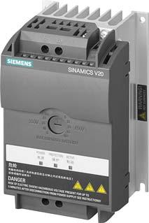SINAMICS V20 basic converters 0.12 kw to 30 kw (0.
