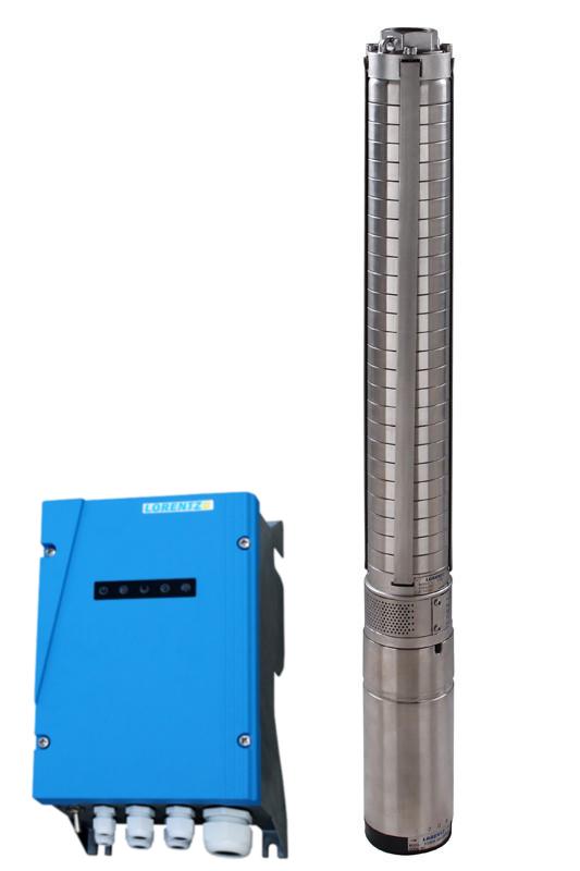 PS2-4000 C-SJ5-25 Solar Submersible Pump System for 4" wells System Overview Head Flow rate Technical Data max. 140 m max. 7.