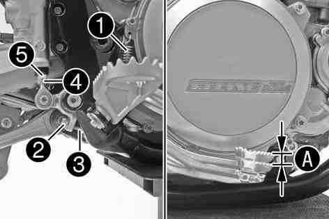 If there is no free travel on the foot brake lever, pressure builds up on the rear brake circuit. The rear brake can fail due to overheating.
