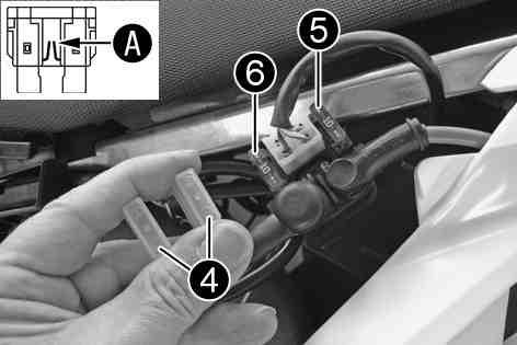 83) Check that the electrical equipment is functioning properly. Tip Insert the spare fuse so that it is available if needed. Mount the protection caps.