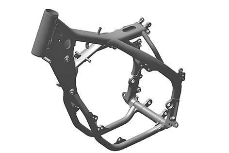 » If the frame exhibits cracks or deformation due to a mechanical impact: Change the frame.