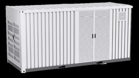 Container including Rack for mounting bp 50 Low voltage AC