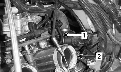 Ensure that fuel injectors wiring harness is: Securely fixed on fuel rail Away from countershaft support TPS and CPS Wiring Harness Routing 1.