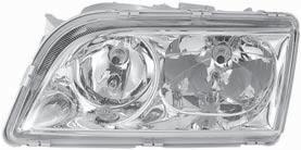 Volvo Volvo V40 (VW) V40 (VW) 08/00->06/04 LG 007 86-45 LG 007 86-46 FF-H7 headlight, left, with chrome-plated cover, with electric headlight levelling actuator FF-H7 headlight, right, with