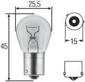 Bulbs Bulbs for signal lights For indicator lights, stop lights, rear fog lights and reversing lights Part no. Pk.