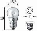 For hazard warning flasher lights Part no. Pk. 8GP 002 096-06 0 B2.4W, DIN 49 848, bulb cap EP 0, 6V2.