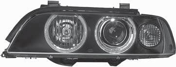 indicator light, with electric headlight levelling actuator, s Cover lens, left (without optical pattern) Cover lens, right (without optical pattern) x2v5w (HB4) x2v60w (HB3) x2v5w (W5W) x2v2w (P2W)