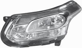 LG 009 767-03 LG 009 767-04 FF-H7/H headlight, left, with indicator light, with electric headlight levelling actuator, s FF-H7/H headlight, right, with indicator