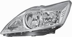 (W5W) 2x2V2W (PY2W) Focus II 03/08-> (-) Titanium (-) cornering light LE 354 257-05 LE 354 257-06 H/H7 headlight, left, with indicator light, with chrome-plated cover, with electric headlight