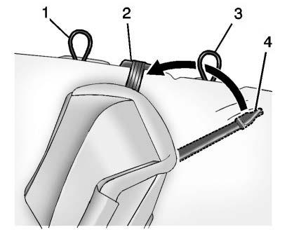 Example Rear Driver Side Position Example Rear Driver Side Position 3.1. For a top tether in the rear driver side position: 3.1.1. Remove the headrest. 3.1.2.