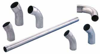3-Thick wall Flexible-pipe couplings Pipes and Bends Code Inside Ø Length Note 90604910 45 mm 94 mm outside Ø = 70 mm 90605110 50 mm 100 mm outside Ø = 75 mm 90605210 55 mm 105 mm outside Ø = 80 mm