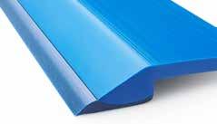 fabric layer (no fraying means no product contamination)» Conforms to major international food standards» The belt s underside is scraper friendly, due to the wide spacing of the lugs» Blue belt and
