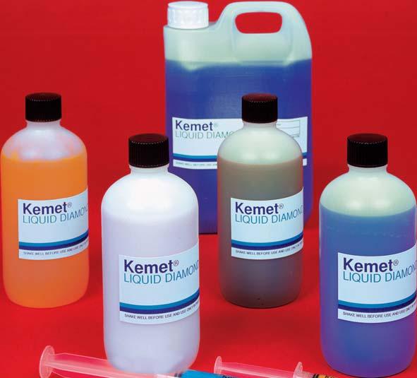 Liquid Our range of Kemet Liquid products are available as oil soluble, water soluble or as emulsions.