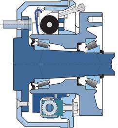 OCLAIN HYRAULICS Modular hydraulic motors MS25 rum brake (432 x 02) iameter of brake pads : Ø 432 [7 dia.
