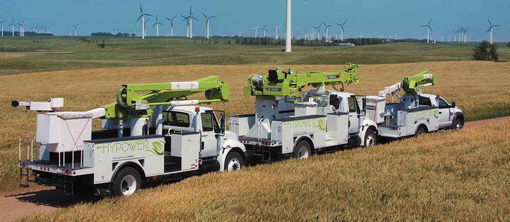 HYPOWER 8 AND 12 FEATURES 2 Compared to a conventional chassis, Terex estimates the HyPower 8 and 12 hybrid systems can reduce diesel fuel consumption by up to 7.