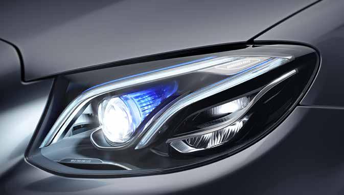 MULTIBEAM LED.* The MULTIBEAM LED headlamps enable high beam to be left on without dazzling other road users.