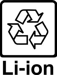 13. Disposal and recycling Lithium ion battery As soon as the end of the battery s service life is reached, the entire lithium ion battery can be recycled. Do not open or disassemble the unit.