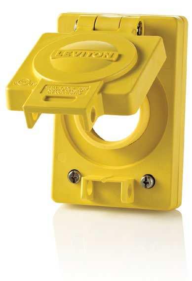 Switches, Including Leviton Manual Motor Starters WTCVD Yellow Wetguard Replacement Cover and Gasket for Wetguard Duplex Outlets