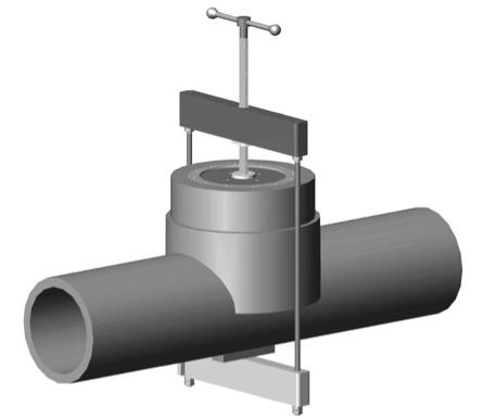 Align the pipe holder to the axis of the pipe (C.). 5. Perform the electrofusion referring to the technical data shown on page 3 and fitting barcode. 6.