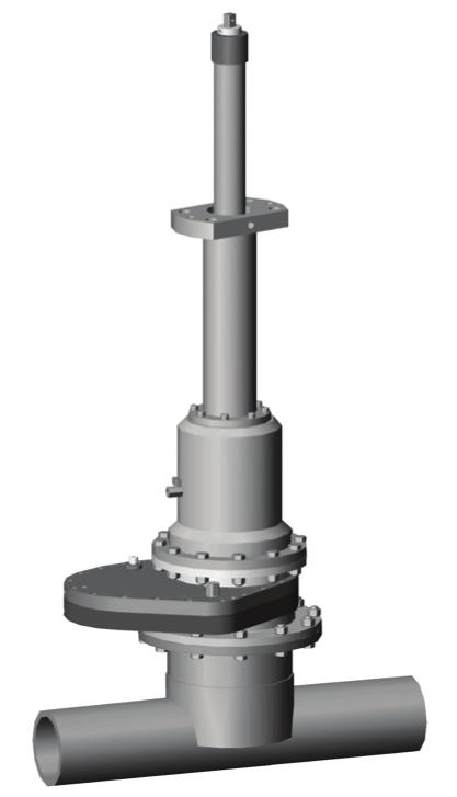 Position the motor support onto the boring bar operating square. Ensure guide columns are lined up with housings (D.). Motor Support Bushing with Control Screw Anti- Slide Pin C. 6.