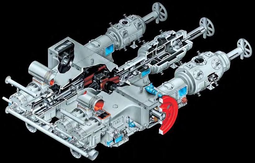 AJAX Integral Gas Engine - Compressors Standard Features 14 10 2 11 13 4 5 8 12 3 1 9 6 7 1 2 3 4 5 Hydraulic Fuel Injection For optimum fuel efficiency.