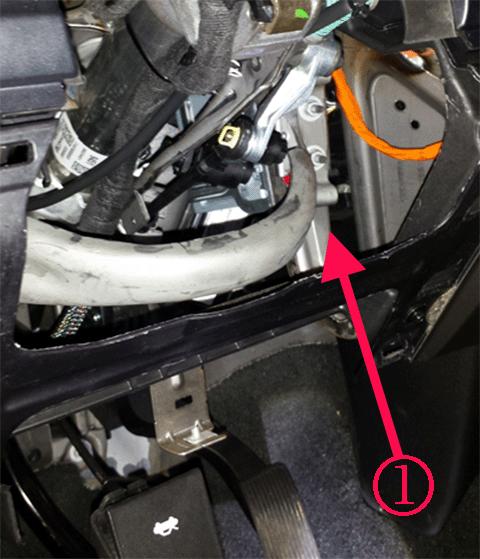 Inspect the power inverter module for possibly moving slightly against mounting bracket and creating the noise.