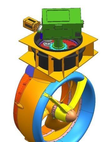 Design and inhouse testing 500 kw azimuth thruster driven by a PM