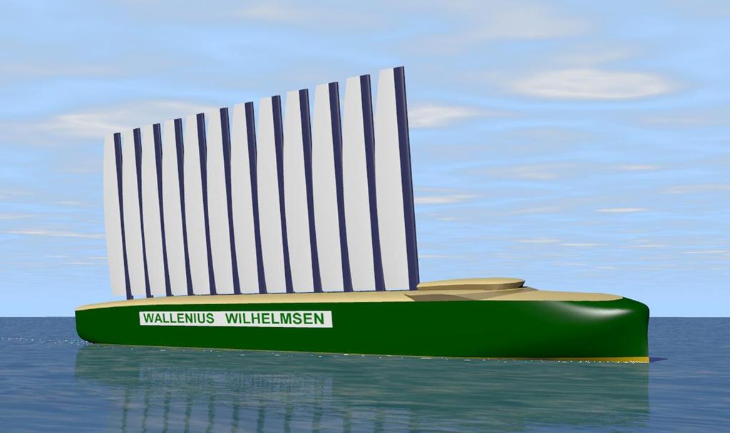 WIND POWER Average speed 10 knots 8,000 m 2 wing sails Electric hybrid