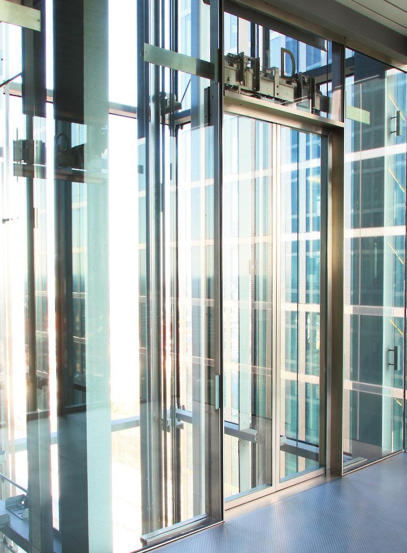 DESIGN A range of design solutions and options makes Pegasus Skyline an ideal choice for high speed installations: Rush Hour option adjusts door speed according to time of