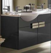 18 MEUBLE MORNING L45 ANTHRACITE - CH GAUCHE (RÉVERSIBLE) 1 VANITY MORNING W45 ANTHRACITE - LEFT HINGES (REVERSIBLE) 45 X 40 X 62.5 cm 17 3/4 X 15 3/4 X 24 7/8 pouces/inches 0101.