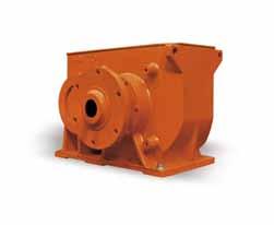 Conductix Wampfler gearboxes for heavy loads: Types BNA and XO7 These bevel gear units are designed for medium to high torque requirements and demanding conditions, and provide maximum service.
