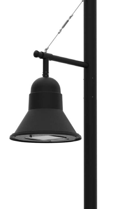 Campana DETAILS Luminaires in the CAMPANA series coexist perfectly with environments such as parks, pedestrian areas, waterfront projects, shopping centres, streets or avenues.
