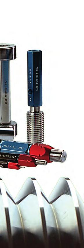 Hard Chrome Finish Gage Assembly provides a hard chrome finish on all standard thread plug gages at no extra cost.