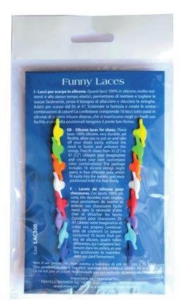 LAC300ESP36 MOVI Funny Laces Lacci per scarpe in silicone Silicon