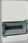 delivery of BC-MP65: Enclosure IP65 Door transparent Device DIN rails N and PE terminals (not at