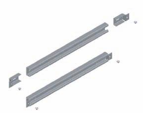 Distribution boards system Profi Plus Cable strain relief rail C-profile BPZ-KAS The rail is used to provide strain relief to the cables right after cable entry Suitable for mounting cable clips Can