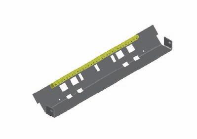 Distribution boards system Profi Plus Terminal supports KT Scope of delivery: 1 terminal support KT-3 For terminal strips KL-7 up to KL-60 mounted onto flat or hollow rails (2 pcs.