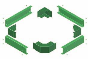 ./CF Complete base for corner frames Delivered unmounted Fixing material in a scope of delivery Material: sheet steel 2