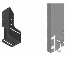 . of width 600 mm into board of width 1200 mm Mounting onto brackets XVTL-BRA (4 sets are necessary) It is not possible to use