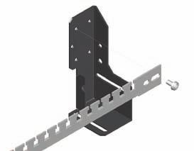.. L-profile cable strain relief rail (fixing of thin cables) Cable clips NWS-K/AC The cable clamps serve as strain