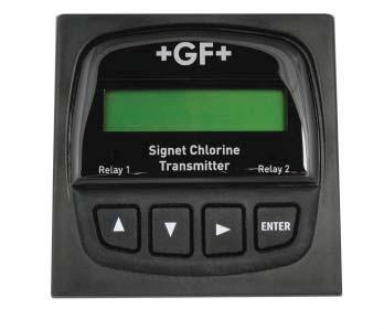 Signet 8630 Chlorine Transmitter Member of the ProcessPro Family of Transmitters Features Displays free chlorine 0 to 20 ppm (mg/l) Two programmable 4 to 20 ma outputs Two mechanical relays