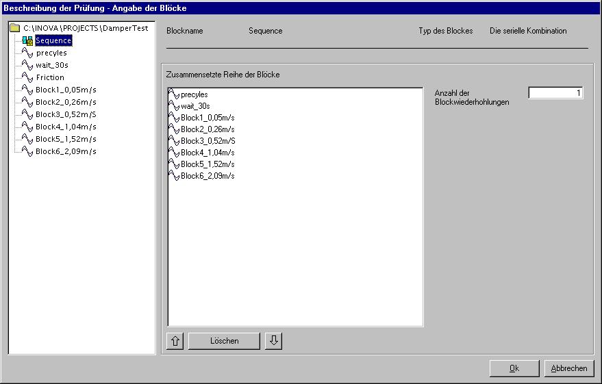 software test sequence setup Juni 2002