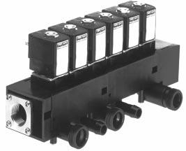 2/2 way; DN 10-13 mm; 1 up to 7 bar Advantages / Benefits Reduction of Cost of Ownership up to 60% Modular system design Block assembly by lock technology Easy change between distributing and
