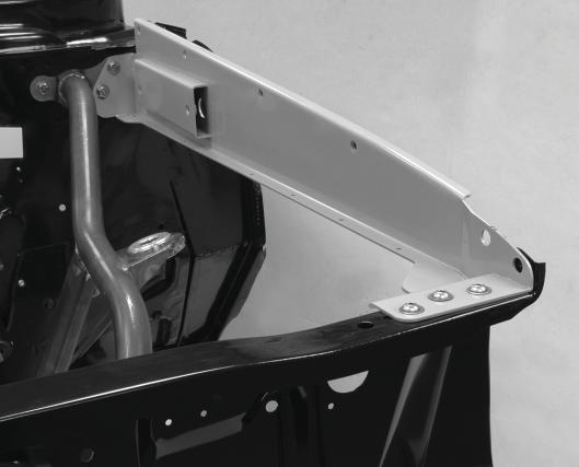 Repeat the procedure for the passenger-side hinge mount.