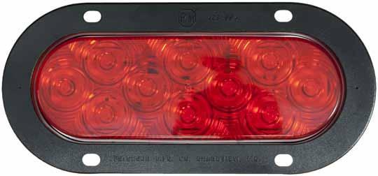 LumenX 10-Diode Oval Stop / TURN / TAIL & Turn Signal 820-10 / 823-10 LumenX LED Oval Stop, Turn & Tail Light New white diodes behind red lens.