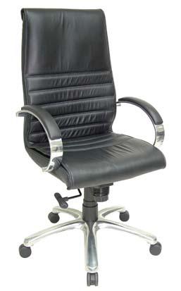 Arms and Gaslift Ideal for conference settings Top leather seat & back Gas lift height