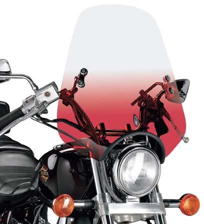 MEM2122 Black Ruby Teal Purple Yellow Blue Solar CLASSIC DEUCE Smooth shape surrounds headlight to become part of the motorcycle Available in six gradient translucent colors and solar tint Measures