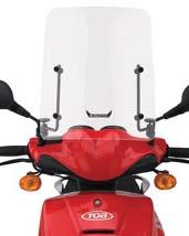 95 SCOOTER SHIELD FOR ELITE 250 85-88 Constructed of crystal-clear acrylic Offers