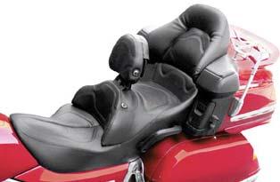0810-0355 0810-0144 ROAD SOFA Split-cushion design separates lumbar support and forward seat cushion so they compress independently, reducing tail and hip bone pressure SaddleGel in front and rear