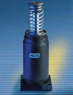 Heavy Industrial Shock Absorbers A11/2 to A3 Adjustable The adjustable shock absorbers of the ACE Product Series A11/2 to A3 cover an effective weight range from 0.3 kg up to 4 000 kg.